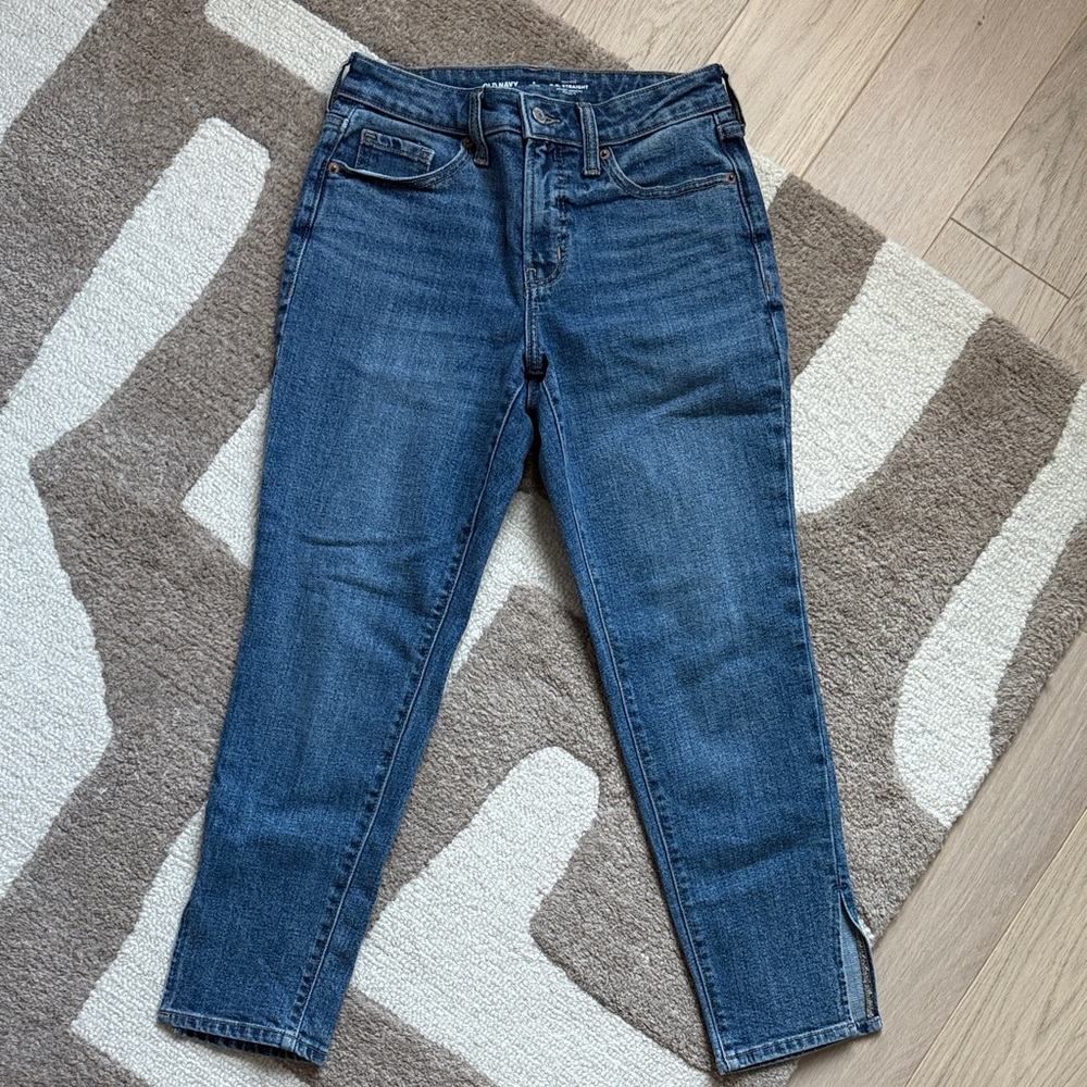 Old Navy Women's Ankle Jeans in Dark Blue
